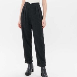 Kath Tapered Urban Outfitters trousers in charcoal gray